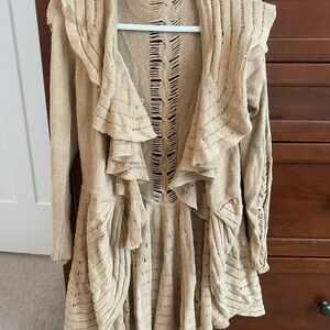 Anthropologie Elegant Beige Women's Sweater